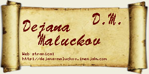 Dejana Maluckov vizit kartica
